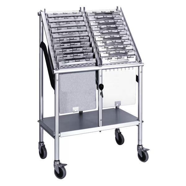 3 Tier Wheeled Chart Carrier File Cart, Omnimed, Mfr#: 263830